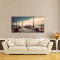 Vintage Bridge 3 Split Canvas Paintings